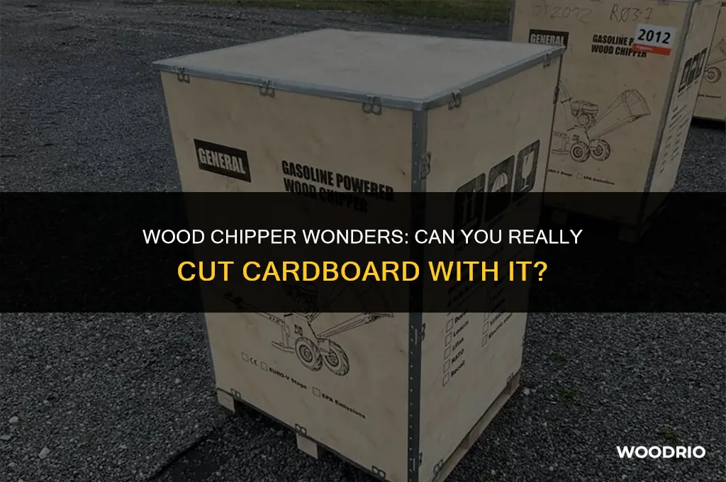 can i cut cardboard with a wood chipper