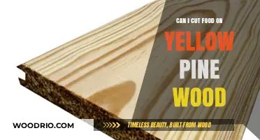 Sustainable Kitchen Practices: Cutting Food on Yellow Pine Wood