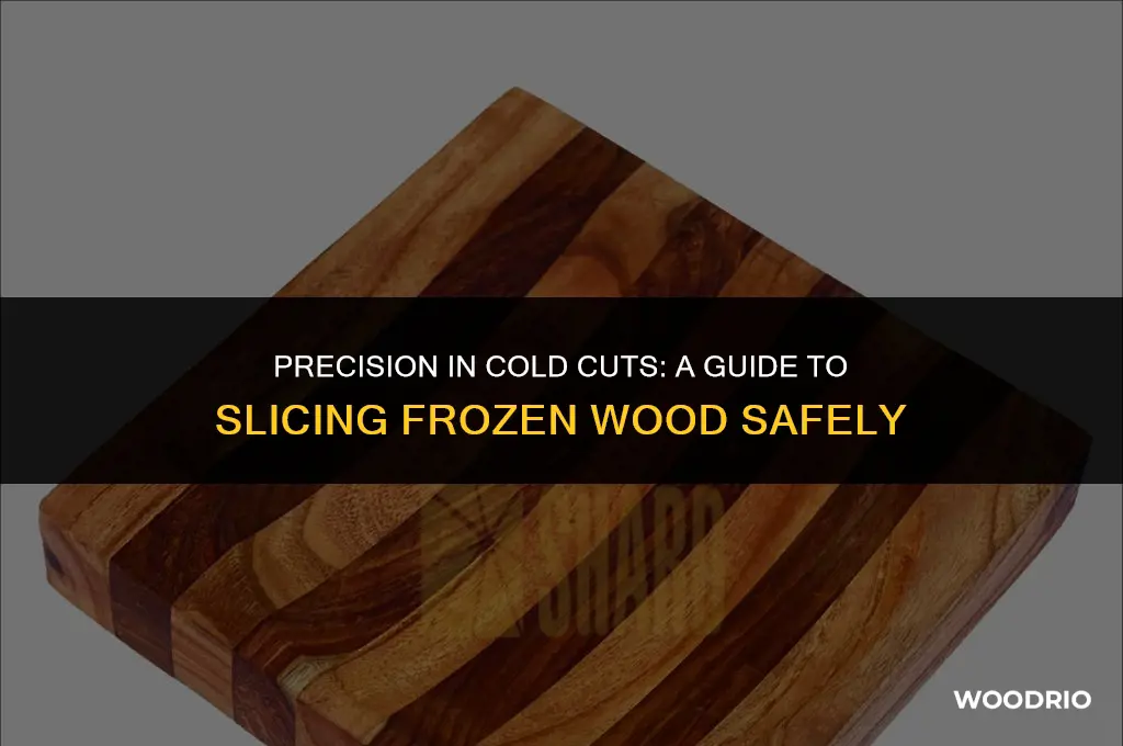 can i cut frozen wood