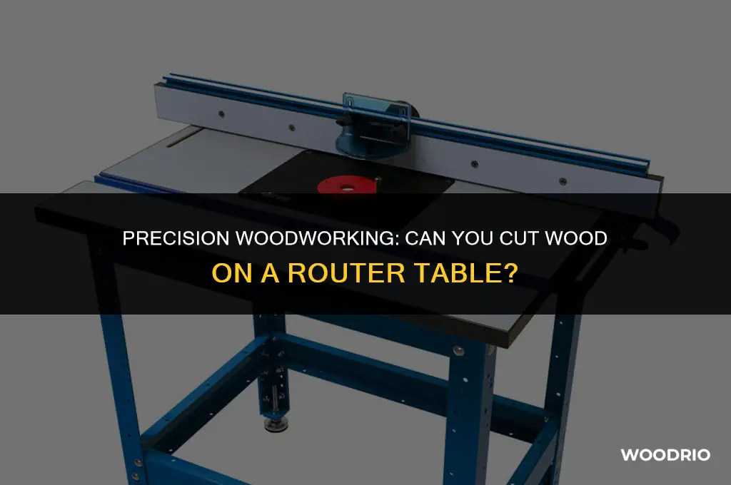 can i cut wood on a router table