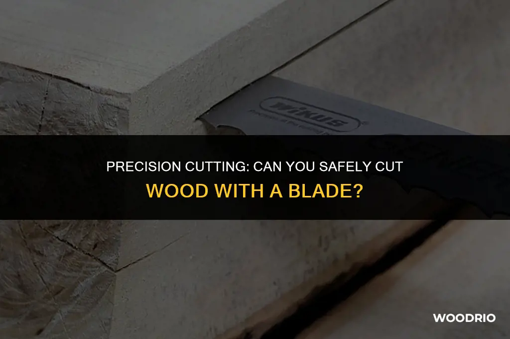 can i cut wood with a blade