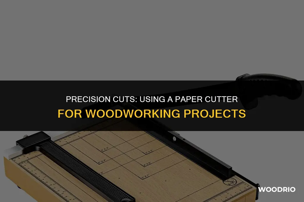 can i cut wood with a paper cutter
