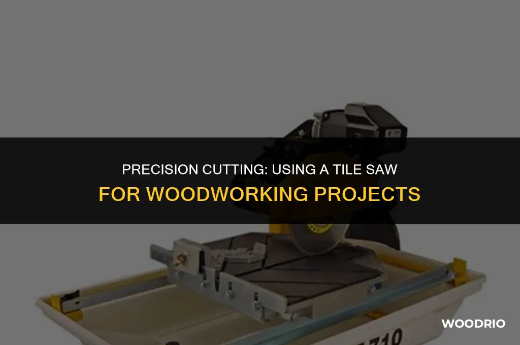 can i cut wood with a tile saw