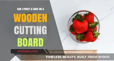 Sweet Success: Frosting Your Cake on a Wooden Cutting Board