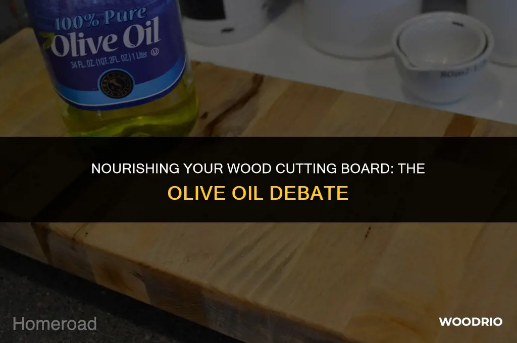 can i oil a wood cutting board with olive oil