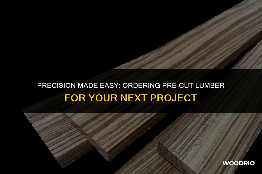 can i order pre-cut lumber