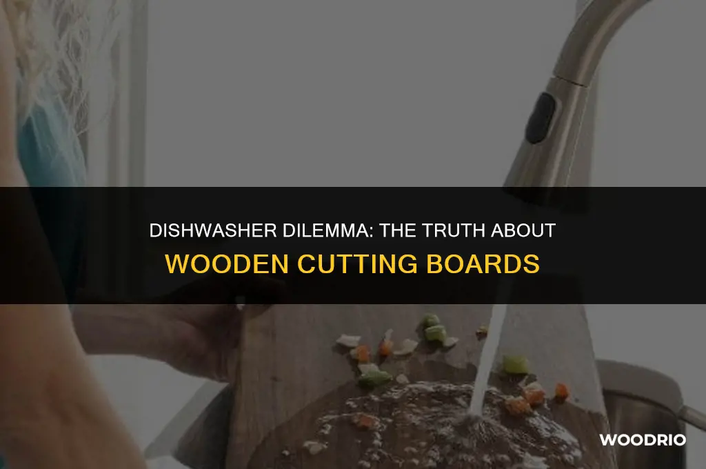 can i put a wooden cutting board in the dishwasher