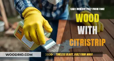 Stripping Away Polyurethane: A Guide to Refinishing Fake Wood with CitriStrip