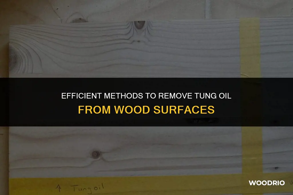 can i remove tung oil from wood