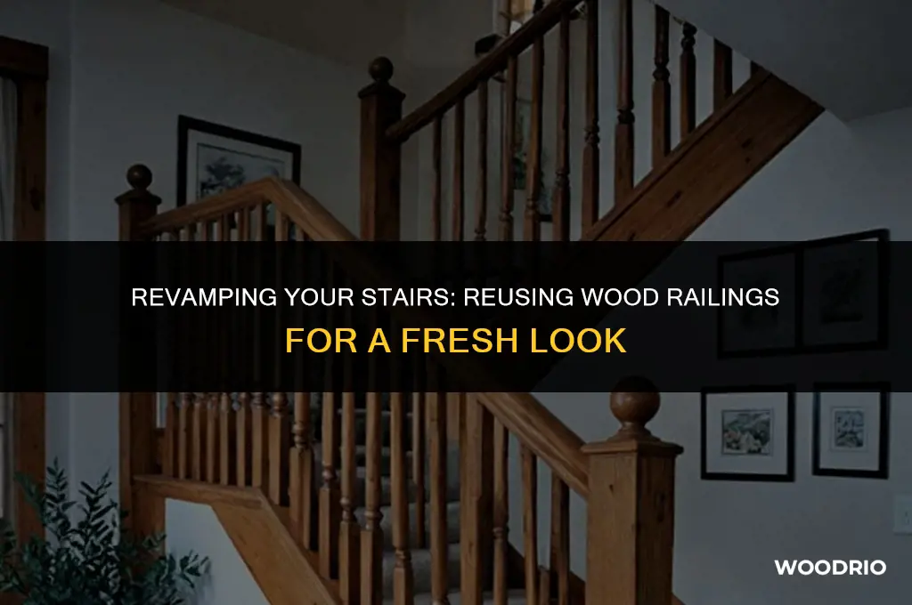 can i remove wood stair railings and reuse them