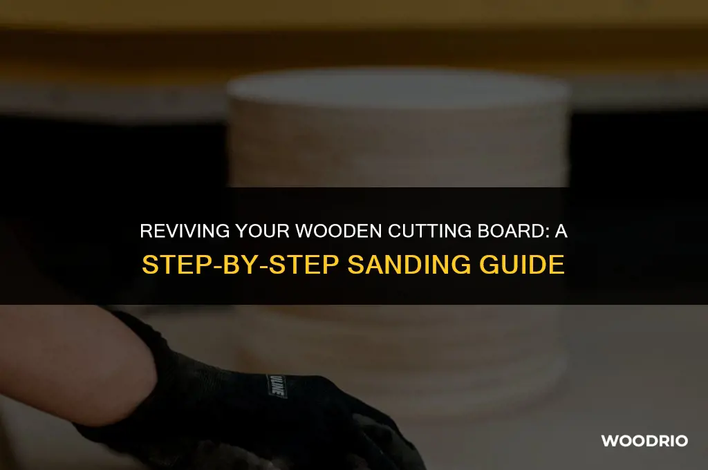 can i sand a wooden cutting board