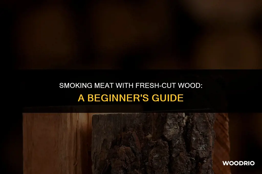 can i smoke meat with fresh cut wood