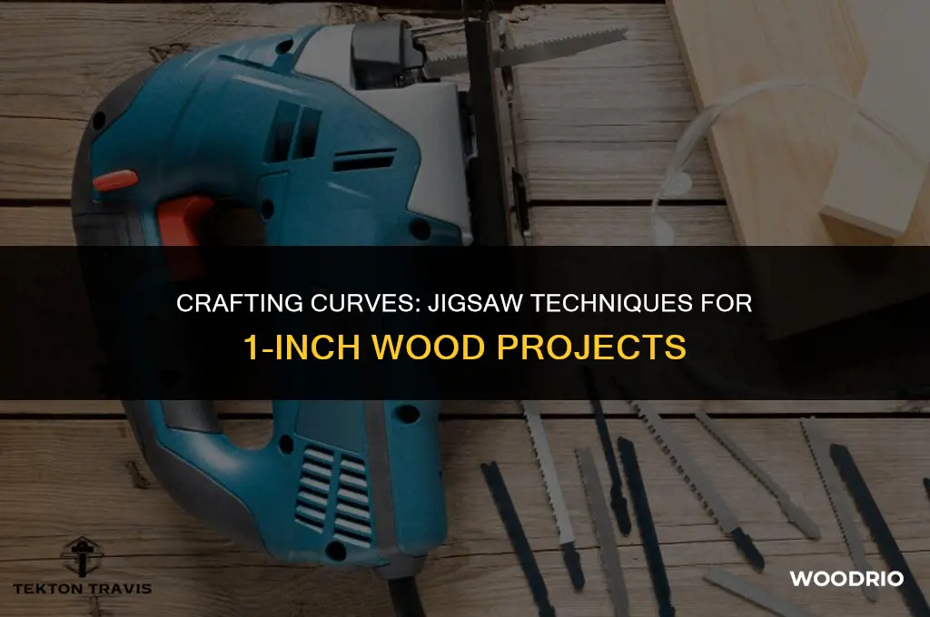 can jigsaw cut curves in 1 inch wood