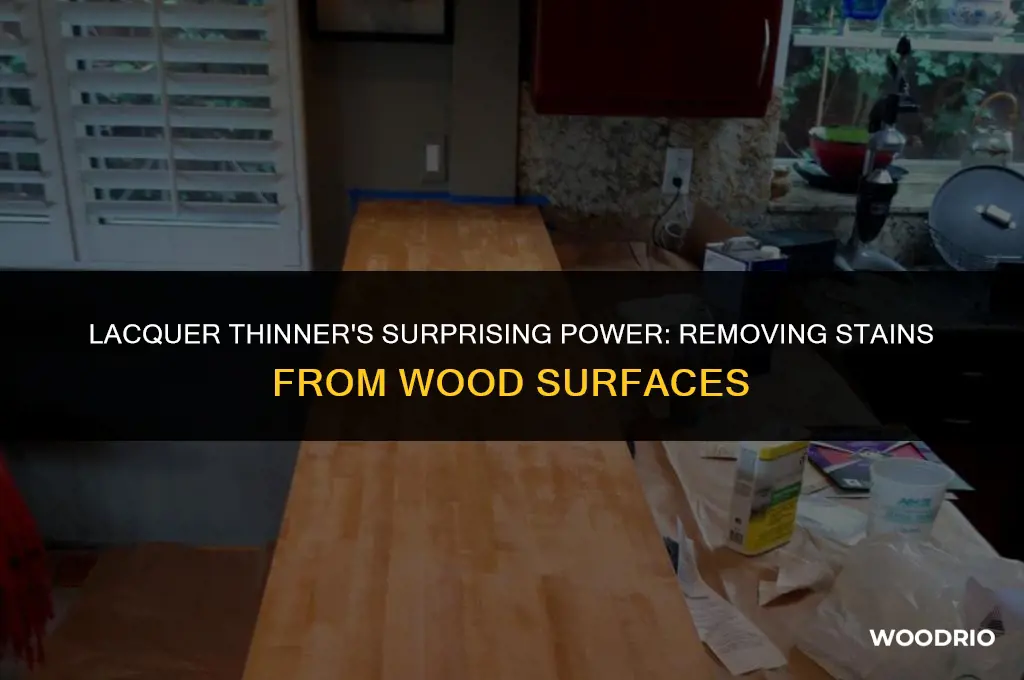 can lacquer thinner remove stain from wood
