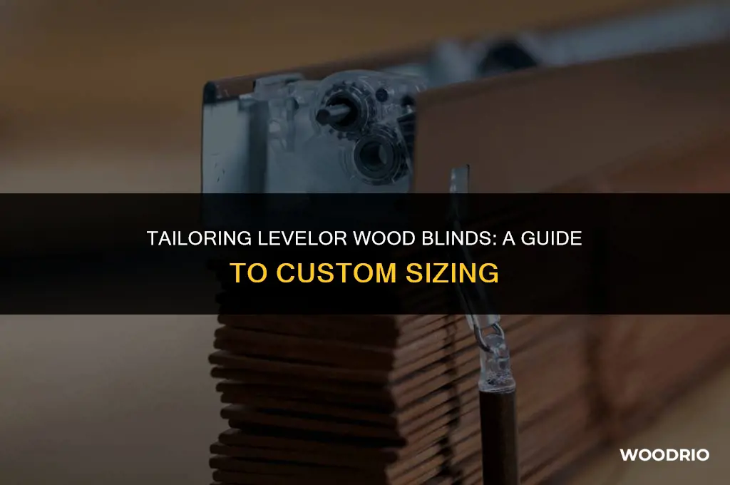 can levelor wood blinds be cut