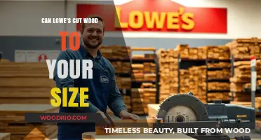 Custom Wood Cutting Services at Lowe's: A Convenient Solution for Your Projects