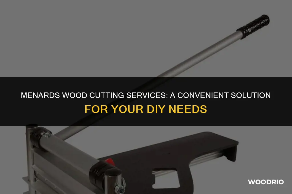 can menards cut wood for you