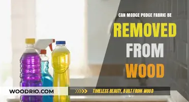 Efficiently Removing Mod Podge Fabric from Wood Surfaces