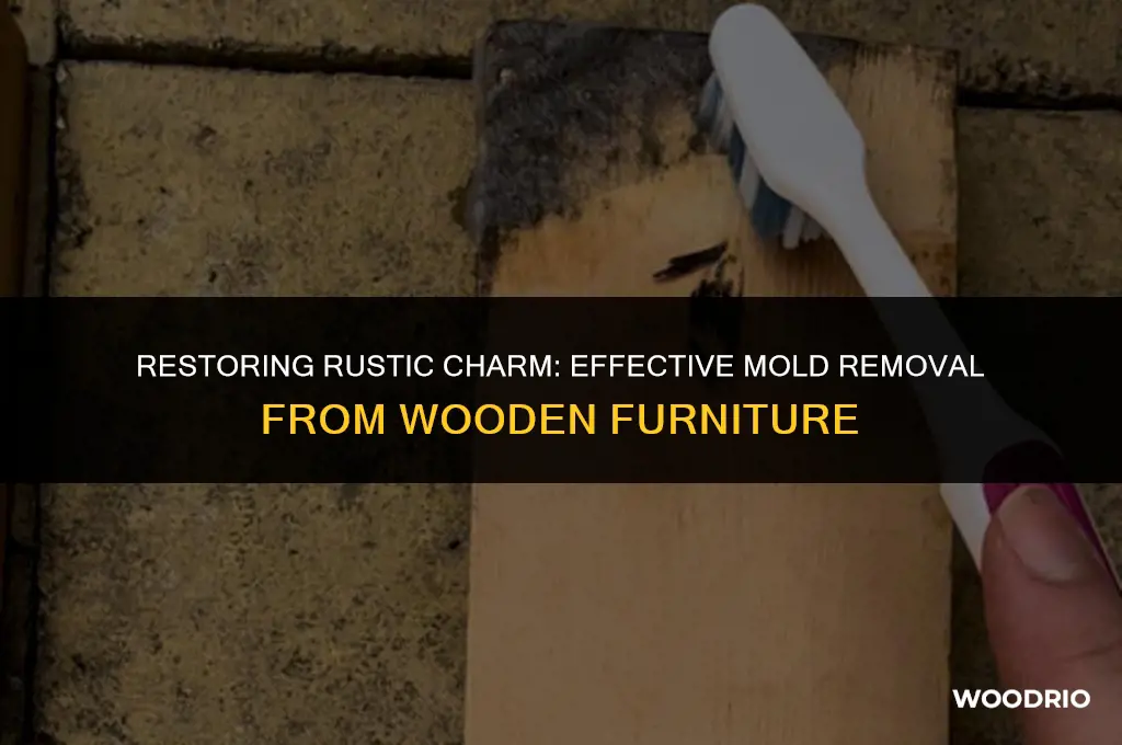can mold be removed from rustic wooden furnture