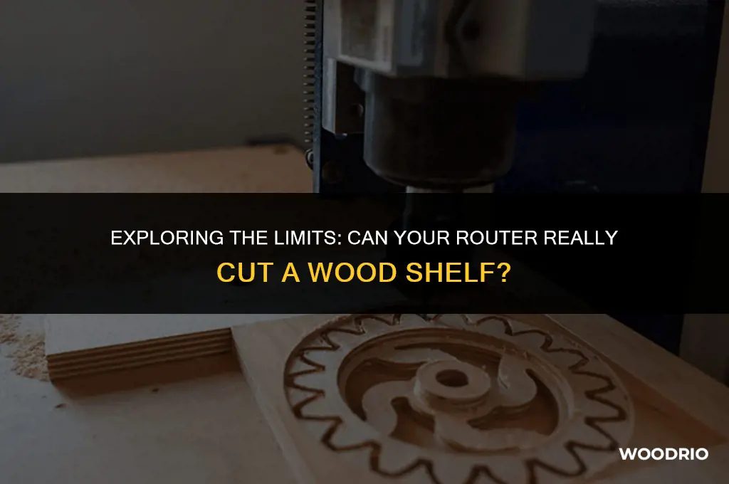 can my router cut wood shelf