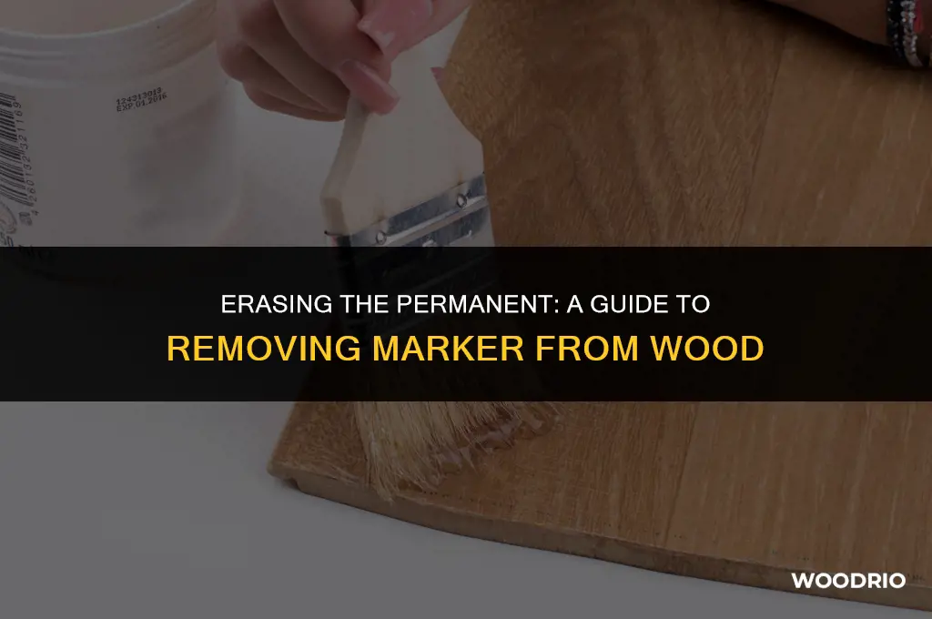 can permanent marker be removed from wood