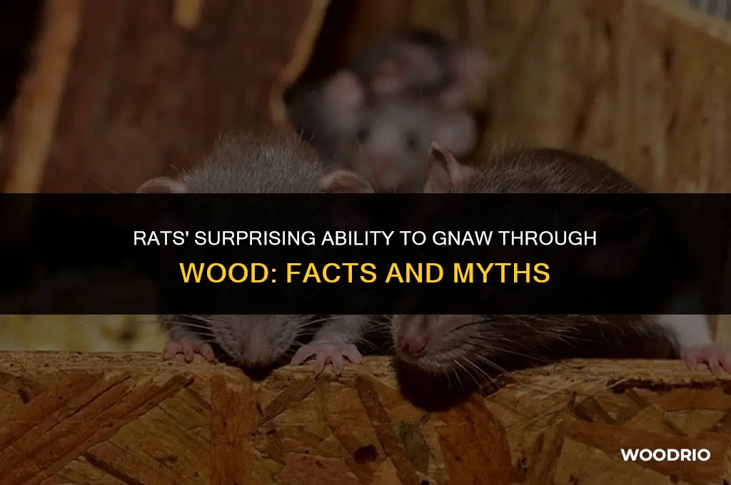 can rats cut through wood