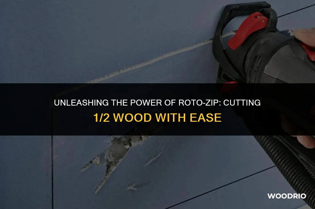 can roto zip cut 1 2 wood