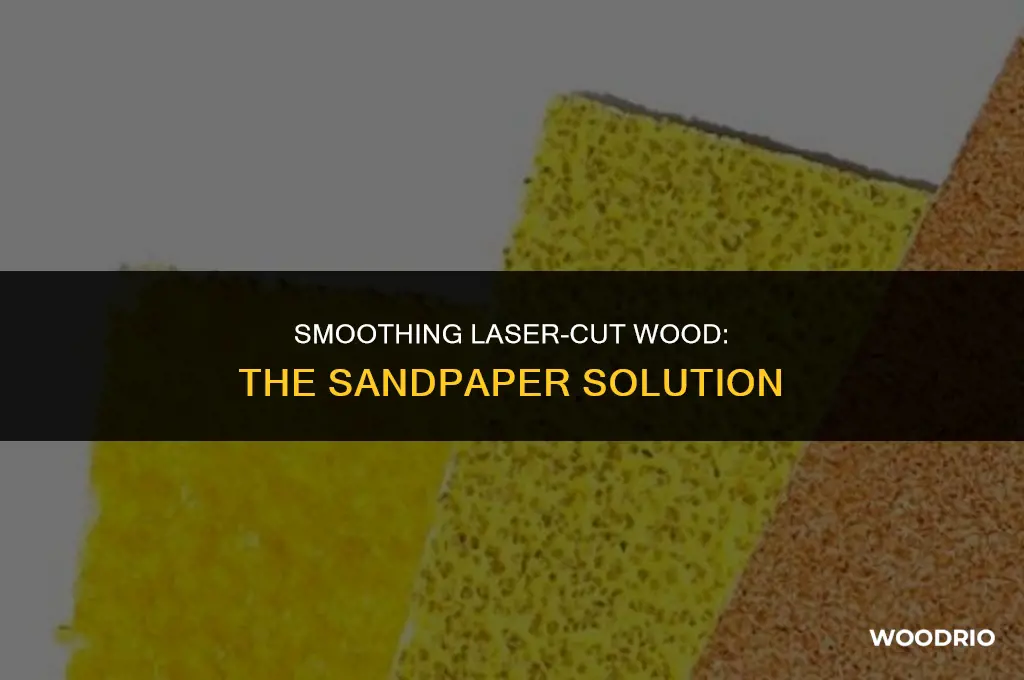 can sandpaper clean laser cut wood