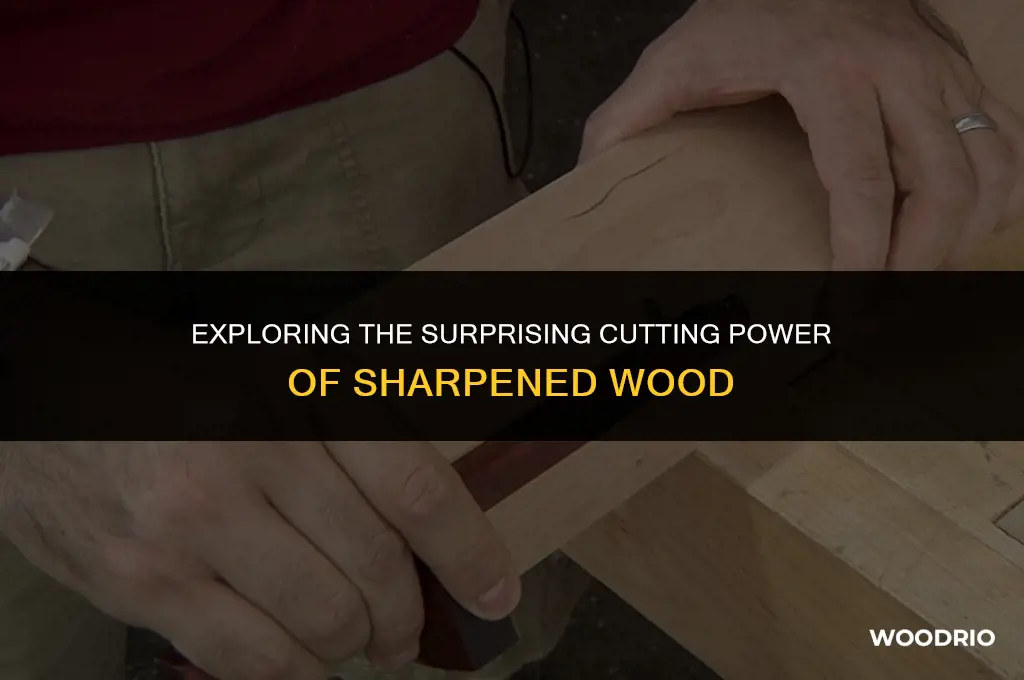 can sharpened wood actually cut