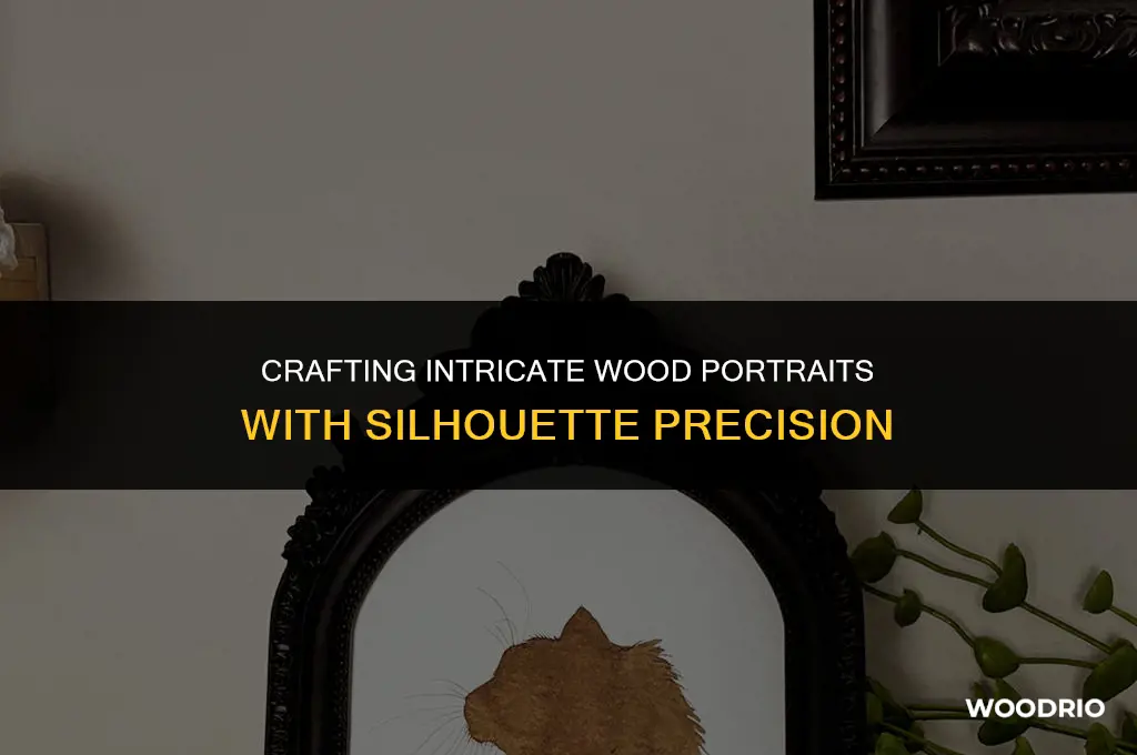 can silhouette portrait cut wood