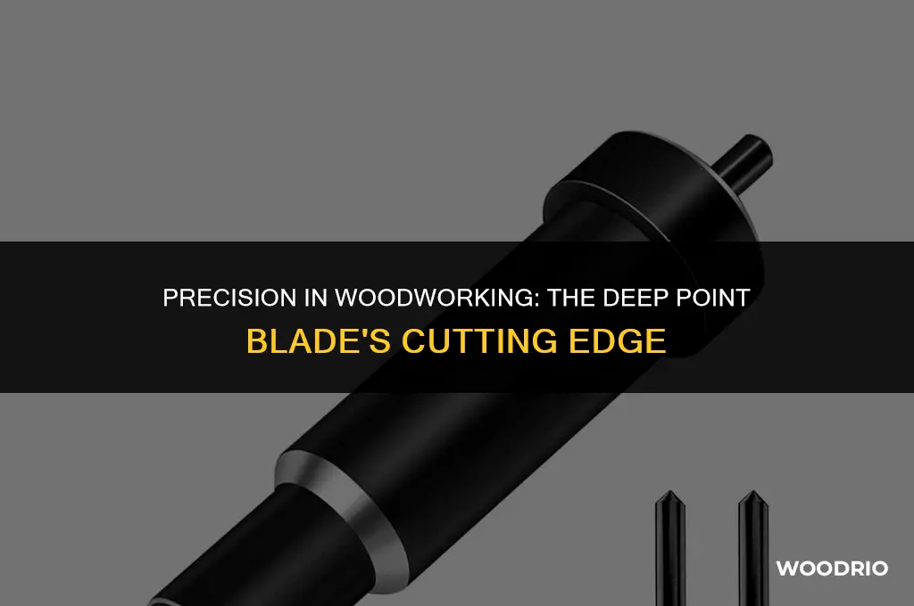 can the deep point blade cut wood
