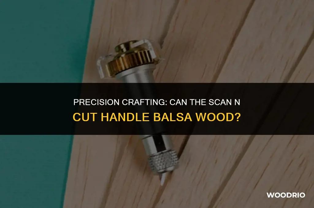 can the scan n cut cut balsa wood