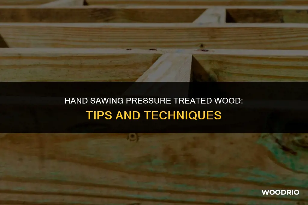 can u cut pressure treated wood with a hand saw