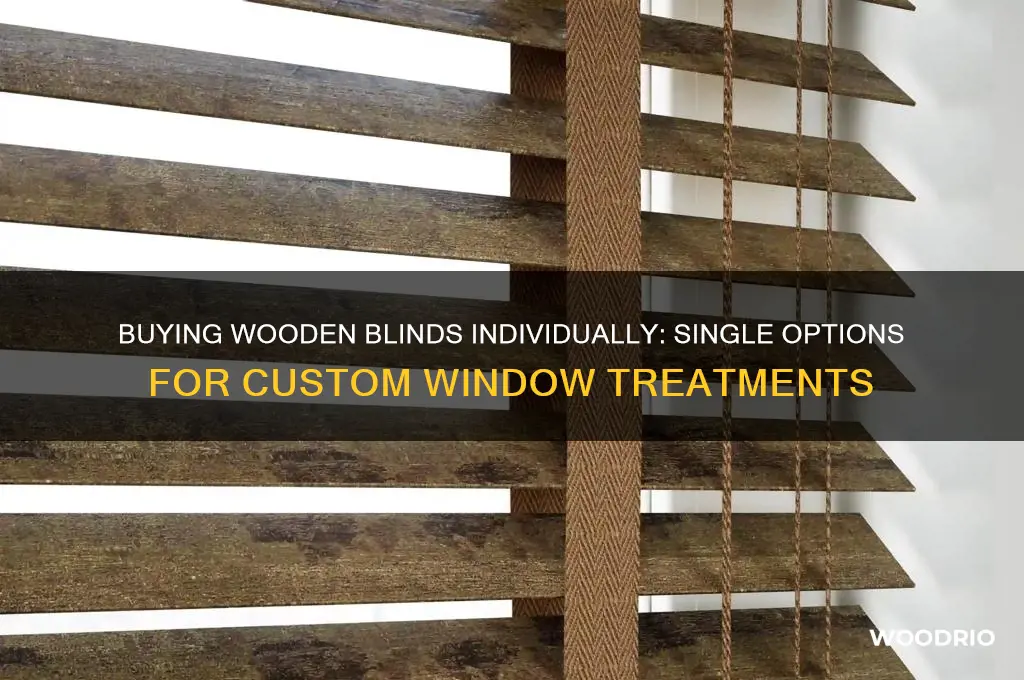 can we buy wooden binds in singles