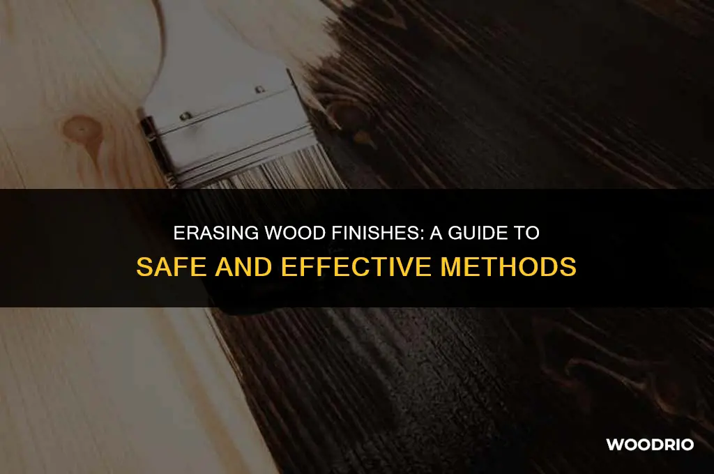 can white erasers remove wood finishes
