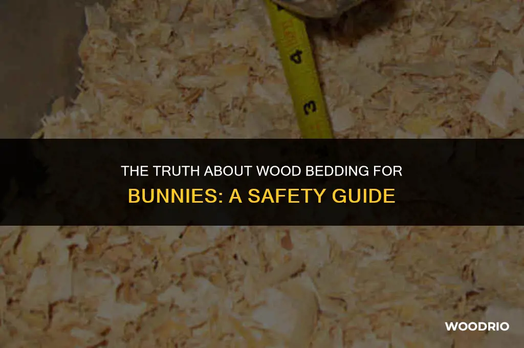 can wood bedding for bunnies cut their feet