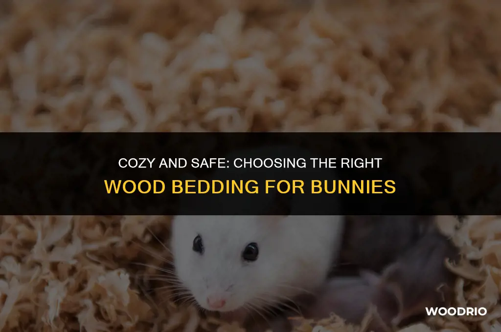 can wood beddinv for bunnys cut there feet