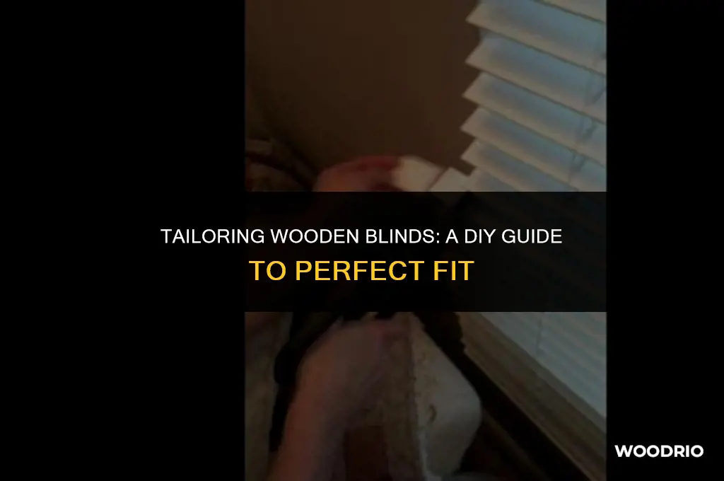 can wooden blinds be cut