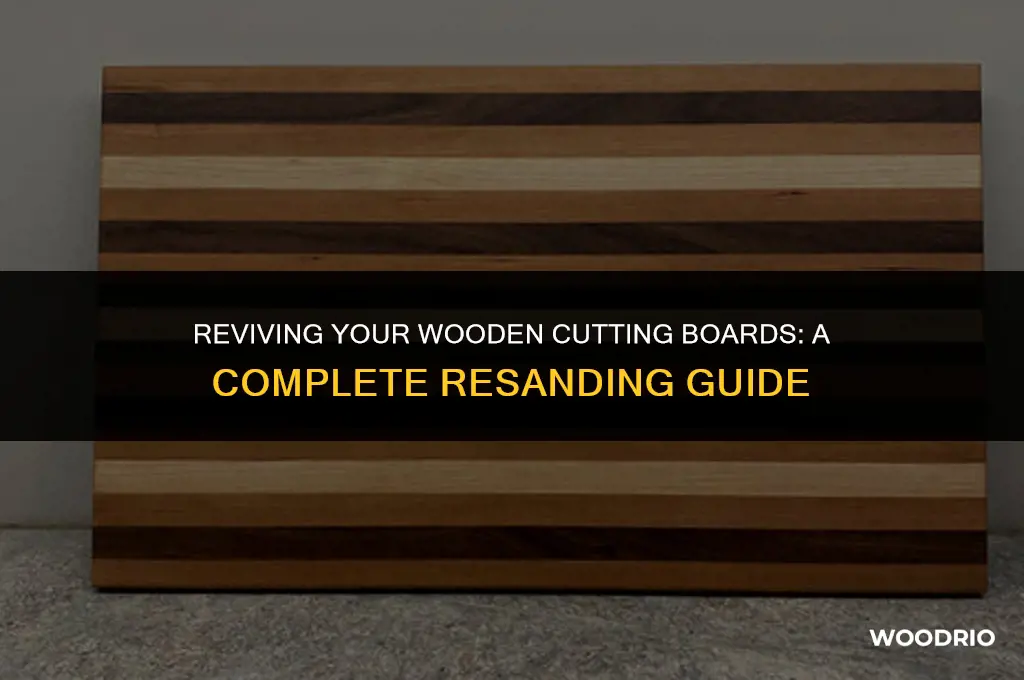 can wooden cutting boards be resanded
