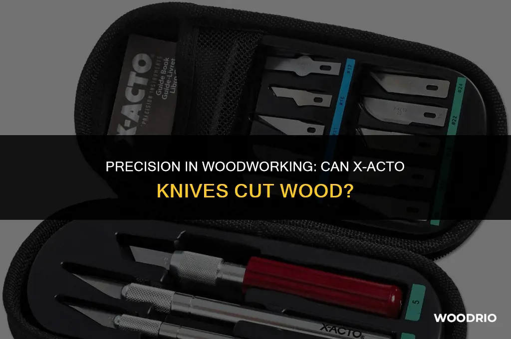 can xacto knife cut wood