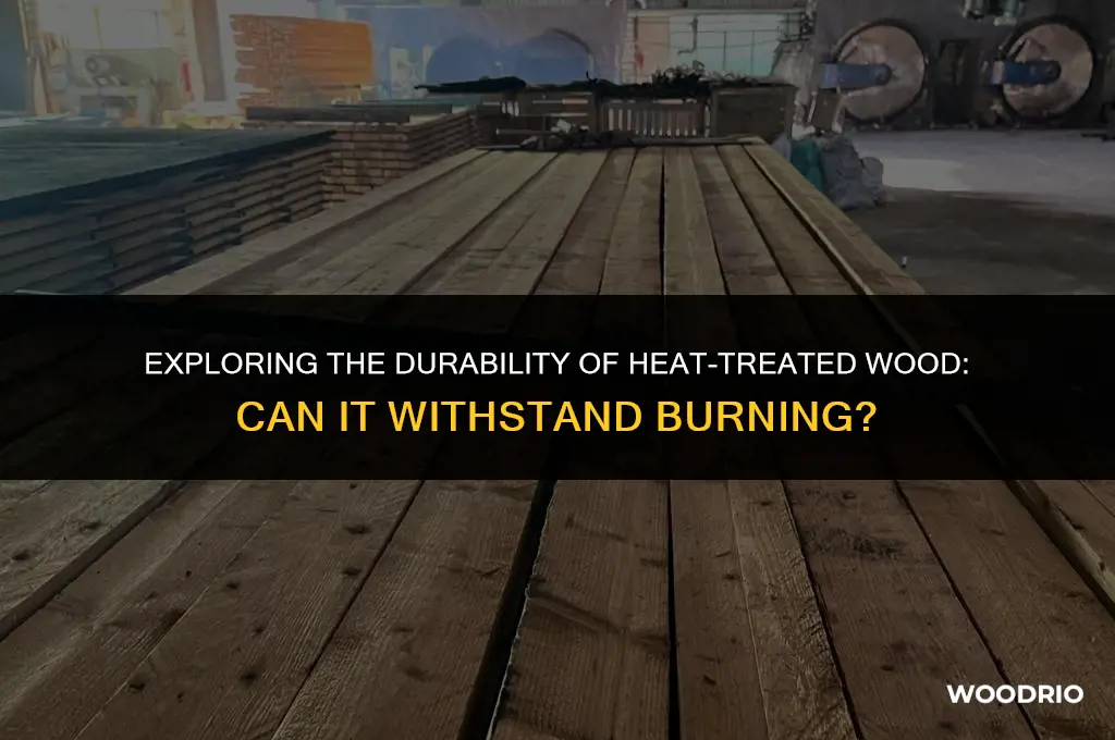can you burn heat treated wood