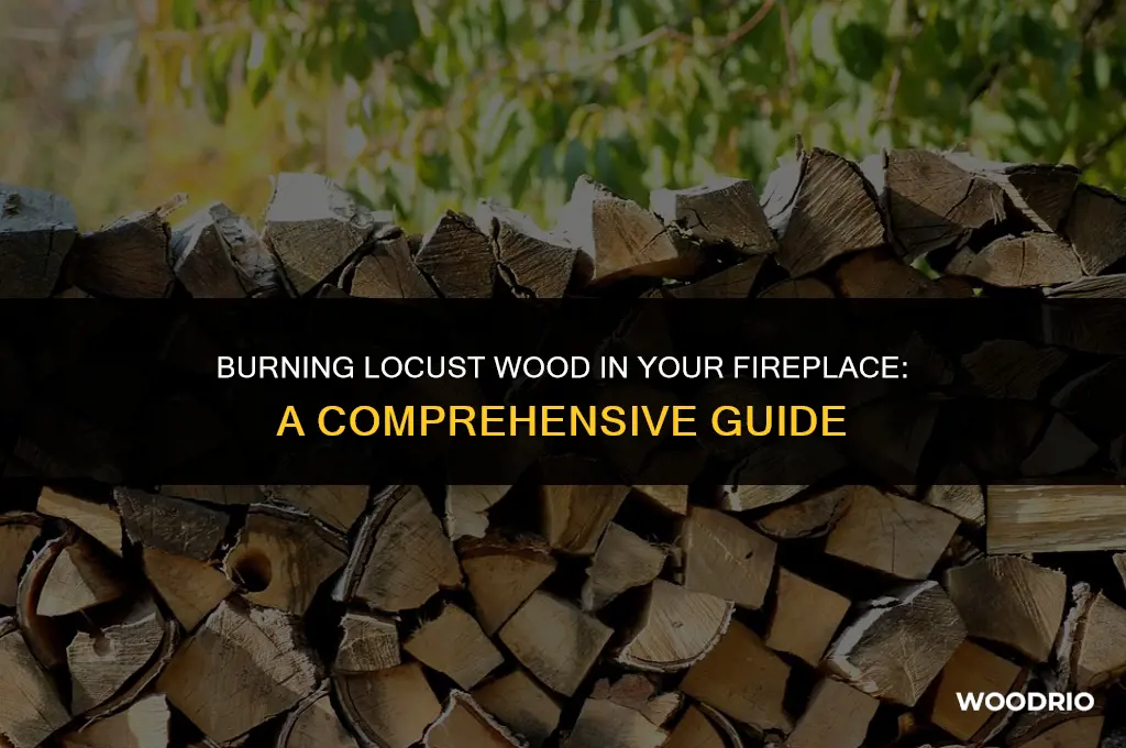 can you burn locust wood in a fireplace