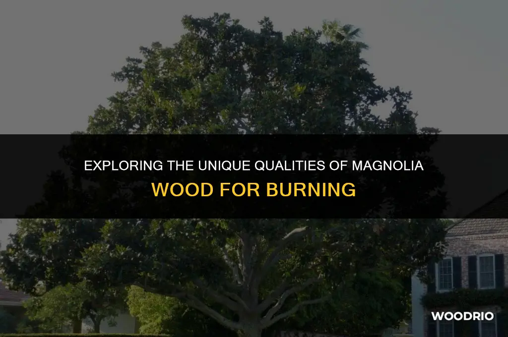 can you burn magnolia wood