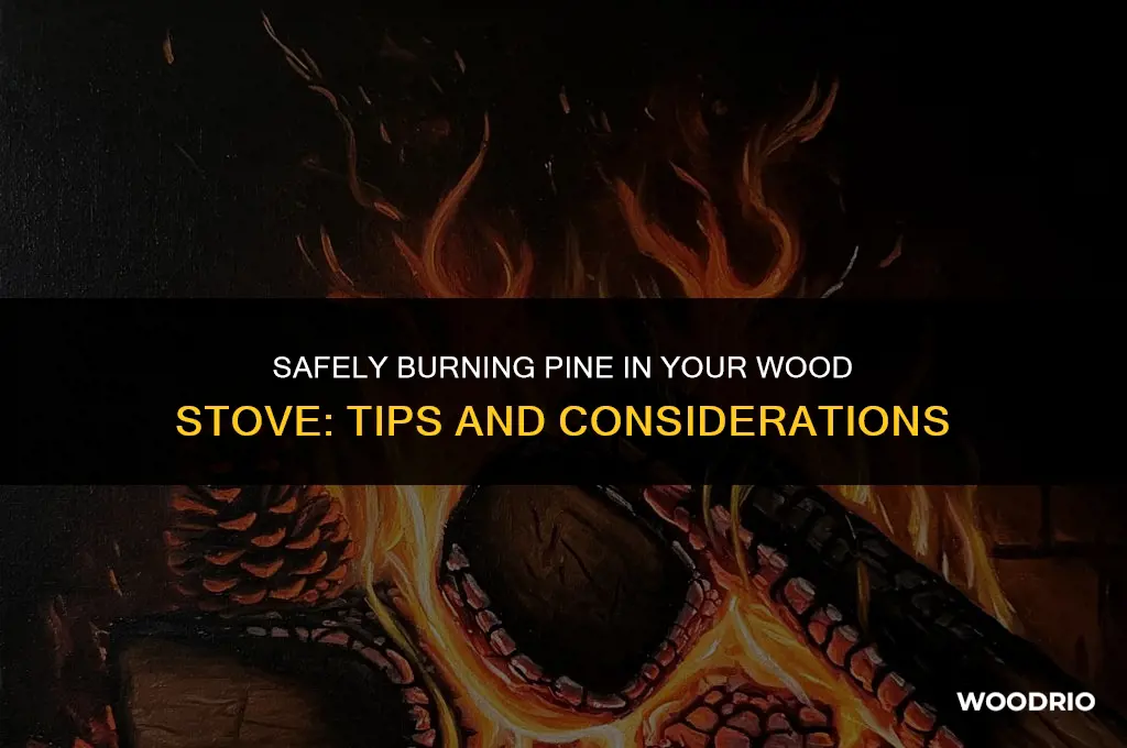 can you burn pine in a wood burner