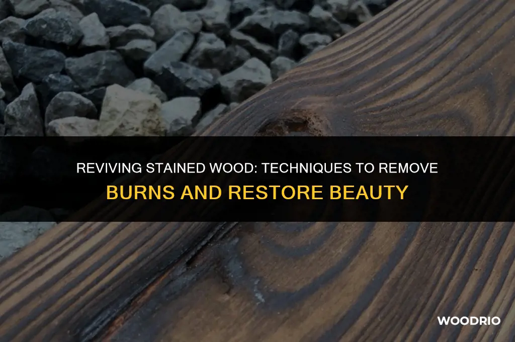 can you burn stained wood