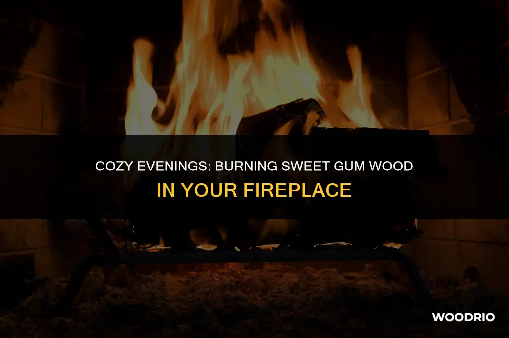 can you burn sweet gum wood in a fireplace