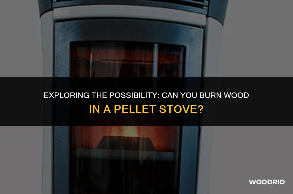 can you burn wood in a pellet stove