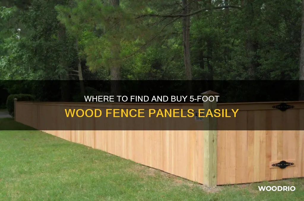can you buy a 5 ft wood fence panels