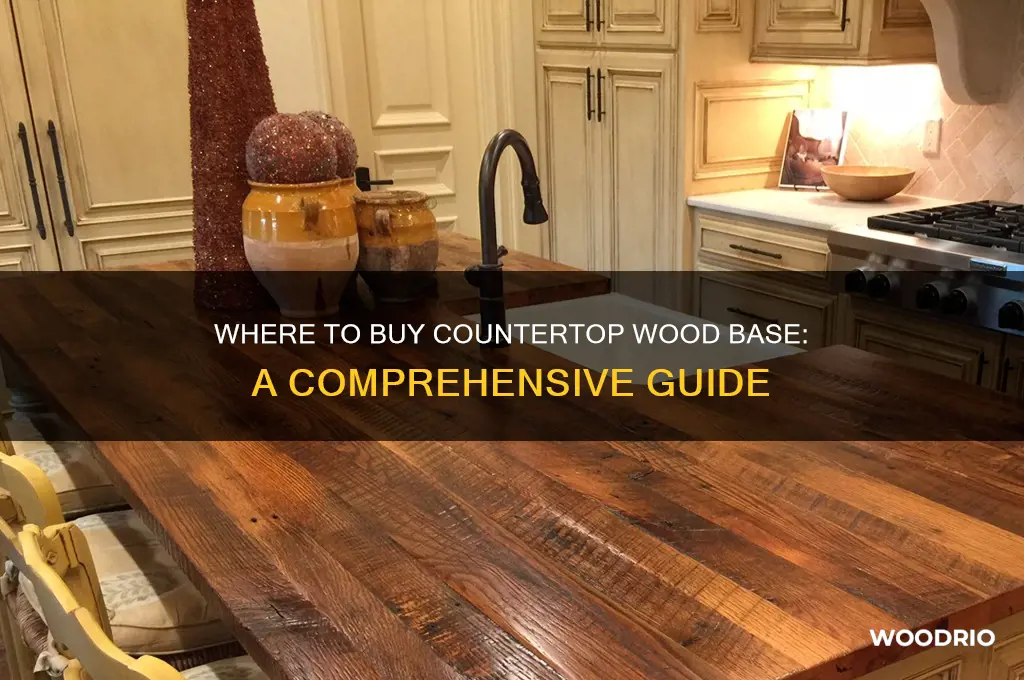 can you buy a countertop wood base
