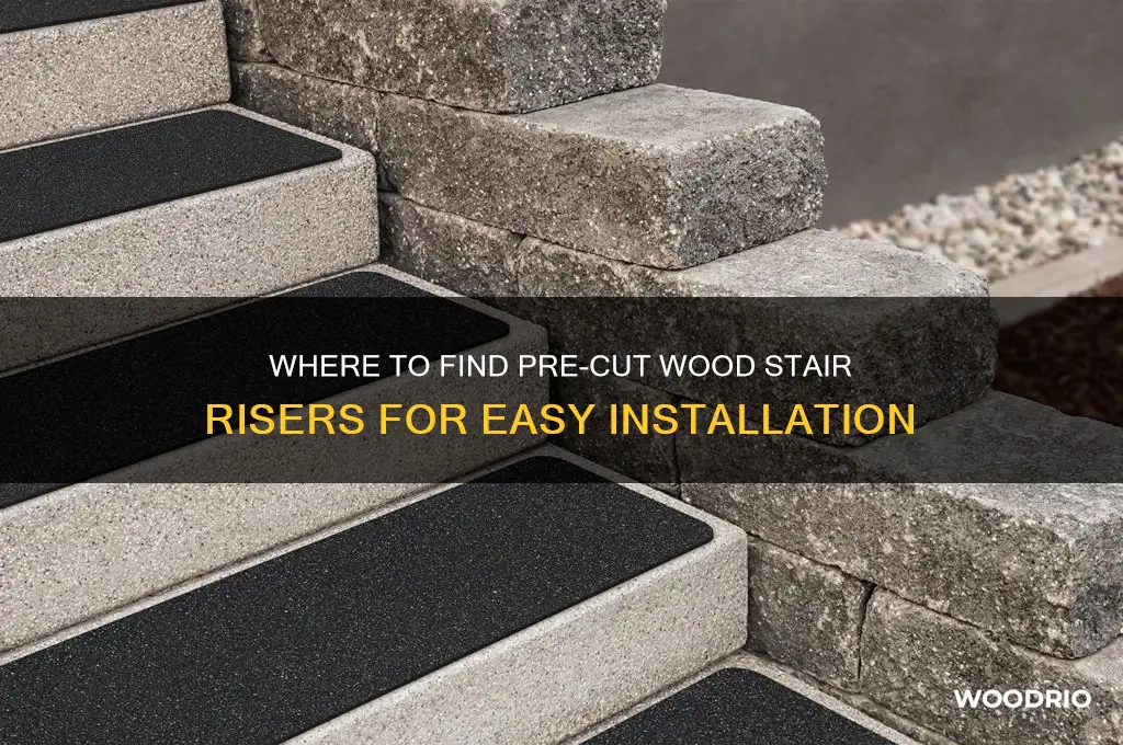 can you buy a pre-cut wood stair riser